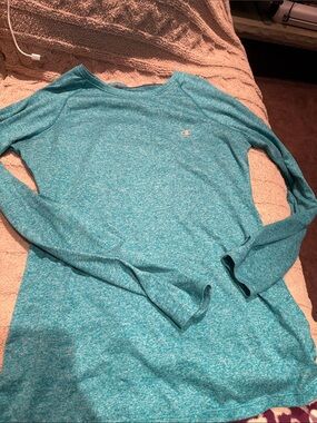 Champion Women's Teal Long Sleeve Tee